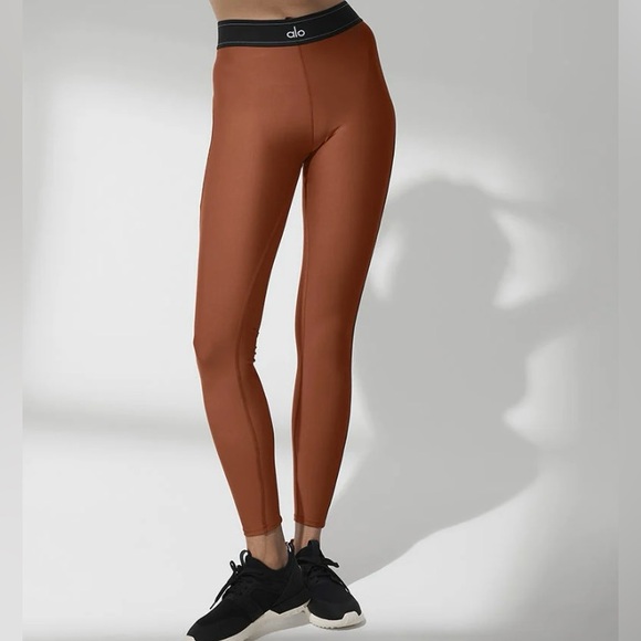 ALO YOGA Airlift High-Waist Suit Up Legging - Rust - Picture 1 of 5